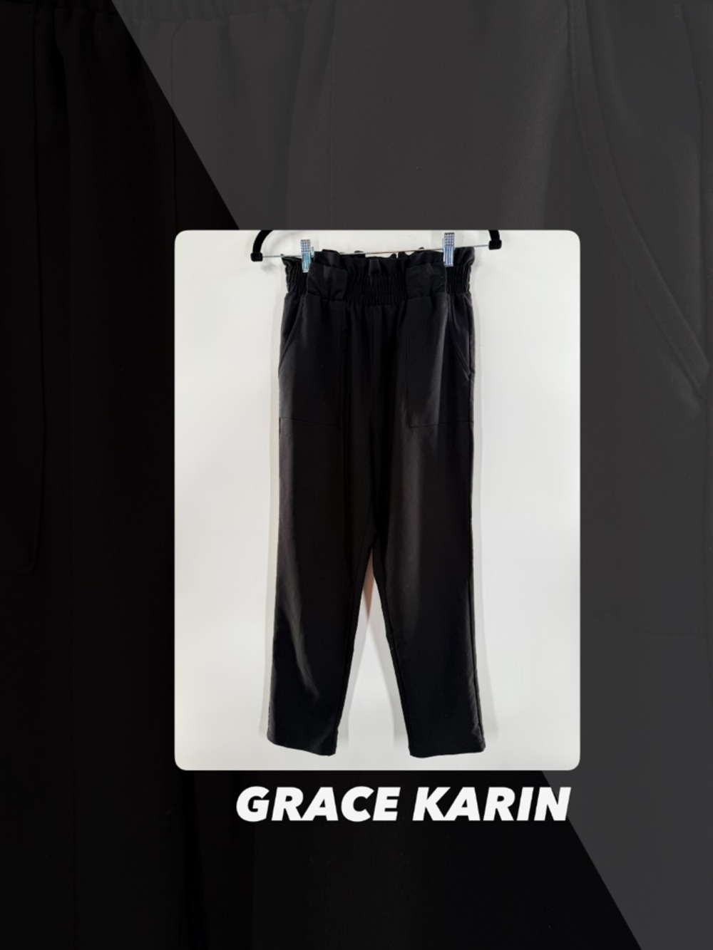 EUC Grace Karin Paper Bag Waist Pants
